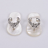 Natural White Shell Mother of Pearl Shell SSHEL-L008-33B-2