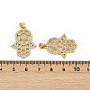 Brass Micro Pave Cubic Zirconia Pendants KK-S526-33G-3