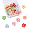 35Pcs 7 Colors Resin Frosted Cabochons CRES-CJ0001-24-4