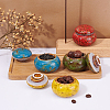 CHGCRAFT 4Pcs 4 Colors Handmade Porcelain Storage Containers CON-CA0001-007-4