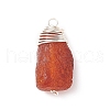 Natural Amber Pendants PALLOY-JF01827-01-3