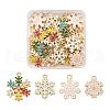 24Pcs 4 Style Alloy Enamel Pendants FIND-LS0001-10-NR-1