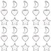 Unicraftale 120Pcs 3 Styles 304 Stainless Steel Pendant Cabochon Settings STAS-UN0020-85P-6