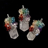 Gemstone Beads Pointed Pendants G-H249-05-2
