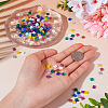 200Pcs 10 Styles 2-Hole Mixed Styles Glass Seed Beads SEED-TA0001-30-5