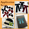 WADORN 4 Yards 4 Colors Frayed Velvet Ribbon SRIB-WR0001-08B-6