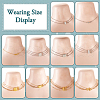 10Pcs 10 Styles Alloy Magnetic Clasps Slide Lock Clasps with Spring Ring Clasps FIND-TA0002-03-6
