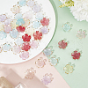 DELORIGIN 200Pcs 10 Colors Resin Bead Caps FIND-DR0001-40-3