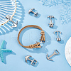 Unicraftale 6Pcs 6 Styles 304 Stainless Steel Anchor Hook Clasps STAS-UN0050-80-2