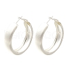 Brass Ring Hoop Earrings for Women EJEW-A121-17B-S-2