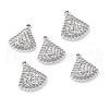 Alloy Crystal Rhinestone Pendants ALRI-H004-36P-2