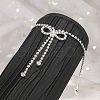 Bowknot Alloy Full Crystal Rhinestone Anklets for Women FS-WG15A02-01-2