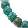 8mm Round Natural Flower Amazonite & Imperial Jasper & Quartz & Dyed Crackle Agate Beaded Stretch Bracelets BJEW-TA00514-03-4
