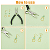 DICOSMETIC 120Pcs Alloy Linking Rings FIND-DC0005-93-6
