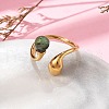 304 Stainless Steel Cuff Rings RJEW-D317-02A-G-2