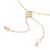Handmade Brass Curb Chains & Cable Chains Slider Bracelets BJEW-JB11812-02-4
