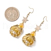 Angel Star Handmade Glass Seed Beads & Glass Dangle Earrings for Women EJEW-MZ00393-01-3