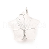 Natural Quartz Crystal Pendants G-D458-04P-02-RS-3