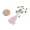 Natural Mixed Gemstone Chips Tree of Life Display Decorations AJEW-JD00015-03-5
