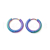 202 Stainless Steel Huggie Hoop Earrings EJEW-F111A-16mm-RC-4
