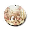 Mother's Day Theme Wooden Pendants FIND-Z031-01I-1