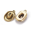 Tibetan Style Alloy Pendants TIBEP-4422-AG-NR-2