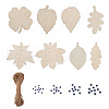 Unfinished Wood Cutouts Ornaments WOOD-TA0002-28-1