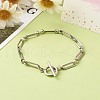 304 Stainless Steel Figaro Chain Bracelets BJEW-JB06446-2