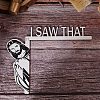 Jesus I Saw That Wood Door Frame AJEW-WH0033-90-3