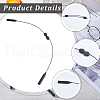 Gorgecraft 4Pcs 2 Styles Silicone Adjustable No Tail Glasses Neck Strap AJEW-GF0007-53-6