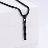 Stylish Stainless Steel Initial Pendant Necklaces SR1473-9-1