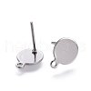 Non-Tarnish 304 Stainless Steel Stud Earring Findings STAS-L221-08P-2
