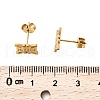 304 Stainless Steel Stud Earrings EJEW-M098-01B-G-2