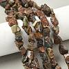 Raw Rough Natural Green Opal Beads Strands G-M453-D13-1