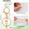 SUNNYCLUE 10Pcs Iron Keychain Clasps FIND-SC0009-50-2