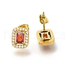 Ion Plating(IP) 304 Stainless Steel Stud Earrings EJEW-H018-01G-06-1
