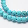 Synthetic Turquoise Bead Strands G-G671-4mm-3