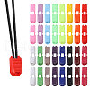 GOMAKERER 32Pcs 16 Colors Nylon Cord End Clips FIND-GO0002-03-1