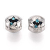 Alloy Rhinestone European Beads FIND-N009-11P-1