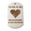 Non-Tarnish Valentine's Day 201 Stainless Steel Pendants STAS-L079-02P-07-1