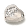 Rack Plating Brass Micro Pave Cubic Zirconia Pendants KK-I722-04P-G-2