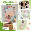 AHADERMAKER 60Pcs 6 Colors Luminous Resin Cabochons RESI-GA0001-30-1-6