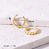 Elegant S925 Sterling Silver Clear Cubic Zirconia C-Shaped Cuff Earrings VV4671-3-2