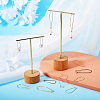 Brass Hoop Earrings Findings Kidney Ear Wires KK-TA0007-10-23