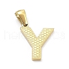 Ion Plating(IP) 316L Surgical Stainless Steel Pendants STAS-Q247-01G-25-1