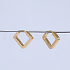 Square Stainless Steel Hoop Earrings GQ3183-1