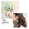 DIY Dangle Earring Making Kits WOOD-TA0001-44-7