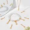 Beebeecraft 9Pcs 3 Styles Rack Plating Brass Micro Pave Cubic Zirconia Pendants KK-BBC0008-24-4
