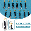 24Pcs 12 Styles Natural Obsidian Chips Beads Pendant Decoration HJEW-FH00067-2