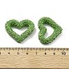 Heart Shape Polymer Clay Rhinestone Beads CLAY-NH0001-09A-08-3